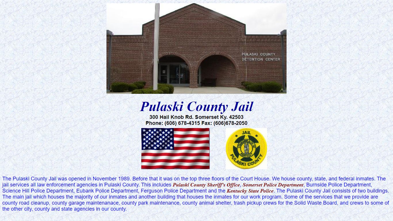Pulaski County Jail - Somerset, Kentucky